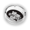 Glass ashtray featuring Rolling Team design