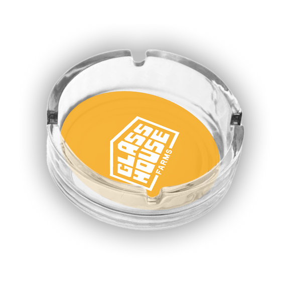 Glass House Yellow Ashtray